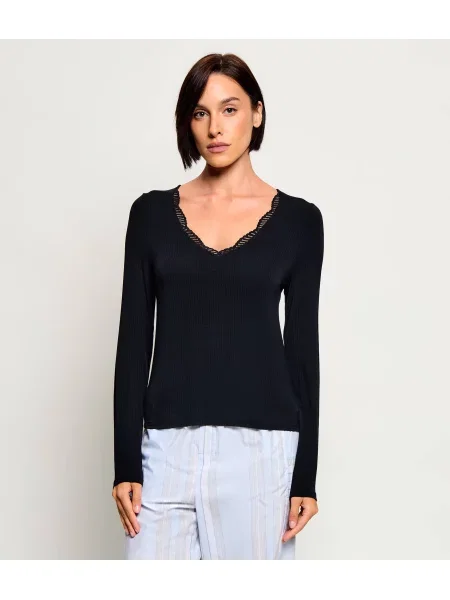 Calvin Klein Underwear Top de pijama negru