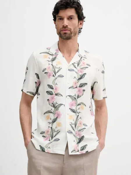 Риза Lindbergh със свободна кройка бяло