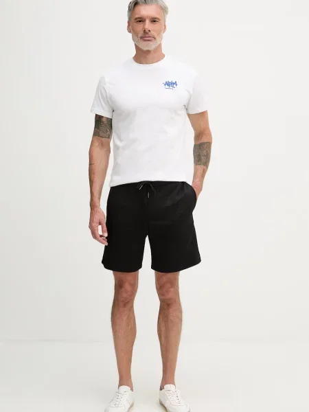 Armani Exchange teplákové šortky černé