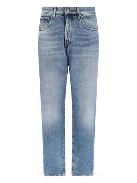 Дънки Incotex дизайн с пет джоба синьо