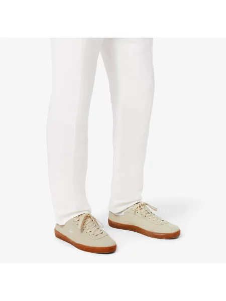 Lacoste Zamszowe Sneakersy Baseshot beżowe