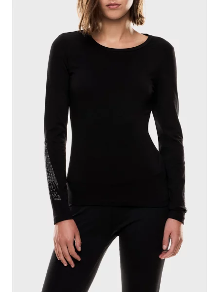 Лонгслів Ea7 Emporio Armani чорний