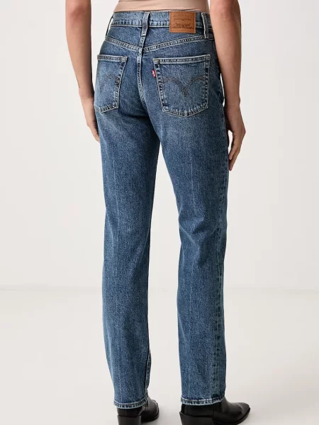 Levi's jeansy slim fit RIBCAGE SLIM niebieskie