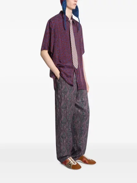 Scurt cămașă Dries Van Noten roșu