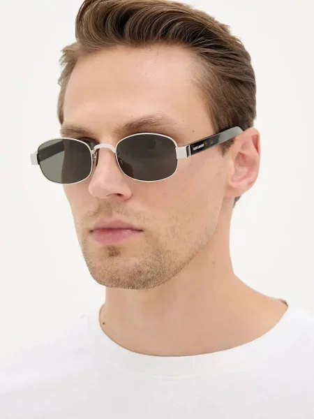 Сонцезахисні окуляри Saint Laurent срібний SL