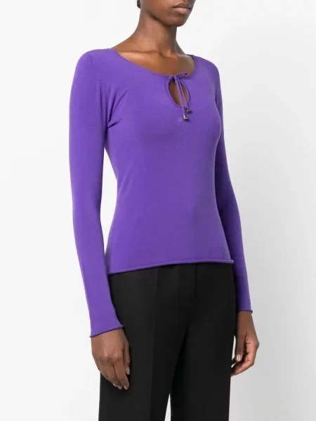 Pulover Blugirl cu legături violet