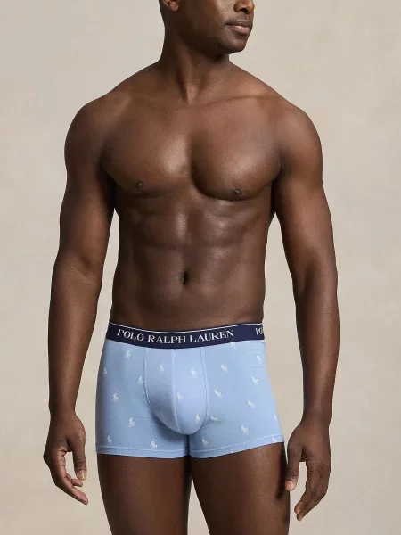 Polo Ralph Lauren Boxerky Classic námornícka modrá / pastelovo modrá / žltá biela