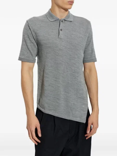 Μάλλινο ασύμμετρο polo Comme Des Garçons Shirt γκρι