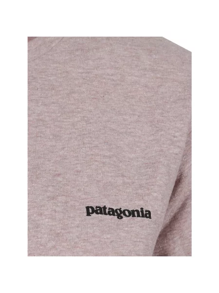 Koszulka sportowa Patagonia z logo fioletowa