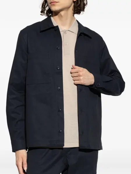 Риза с яке Samsøe Samsøe синьо