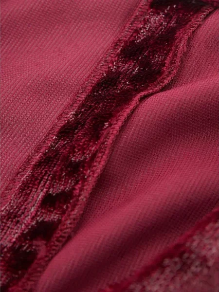 Rochie maxi Lardini de catifea roșu