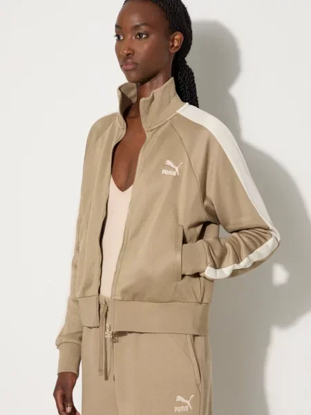 Puma кофта яка розстібається з бавовною Iconic T7 Track Jacket