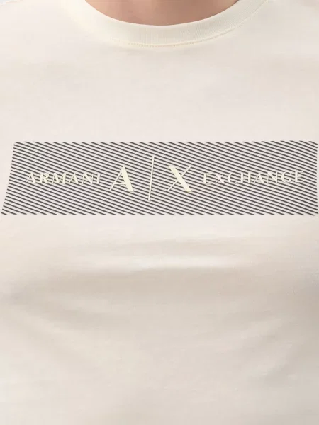 Футболка Armani Exchange бежевая
