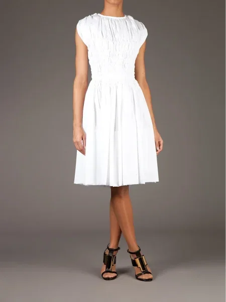 Rochie Maison Rabih Kayrouz de costum alb