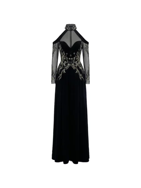 Rochie maxi Saiid Kobeisy de costum negru