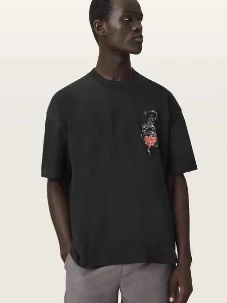 AllSaints Tricou Scimitar negru