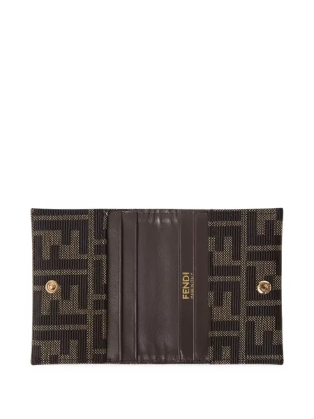 Portofel Fendi din jacard maro