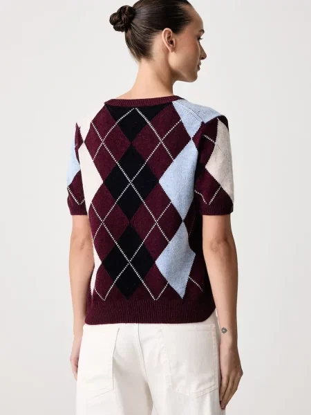 United Colors of Benetton sweter z krótkim rękawem z dodatkiem wełny