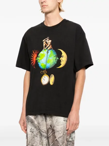 Tricou Melt cu imagine negru