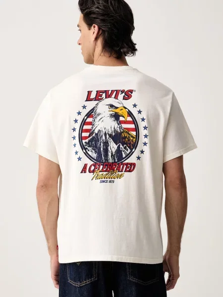 Levi's T-shirt basic RELAXED FIT TEE beżowa