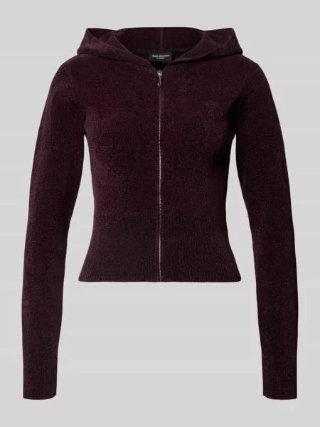 Bluza rozpinana z kapturem model MAYA KNIT HOODIE' Juicy Couture