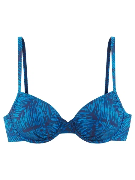 JETTE Sutien costum de baie marin / gențiană / regal albastru