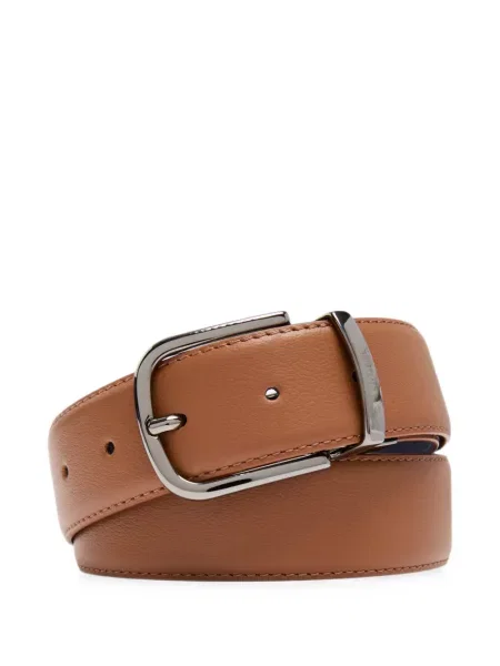 Cu centură reversibil curea Lancel din piele maro