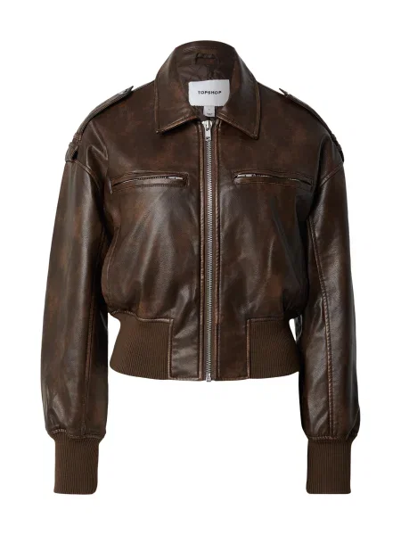 TOPSHOP Geacă de primăvară-toamnă ASTA ciocolatiu