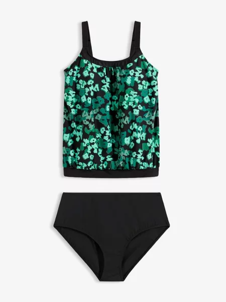 Tankini oversize 2 części czarny