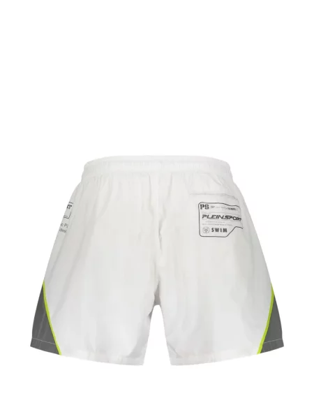 Slip de baie Plein Sport cu cordon alb