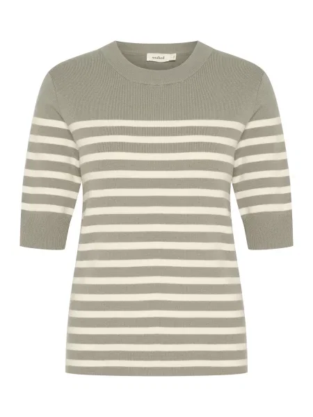 SOAKED IN LUXURY Pulover Spina crem / deschis gri