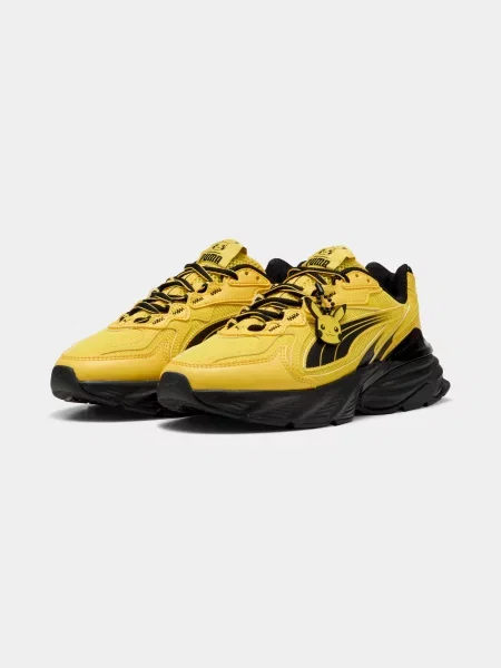 Дитячі Кросівки повсякденні PUMA Fade Nitro Pikachu Jr комбінований верх жовтий