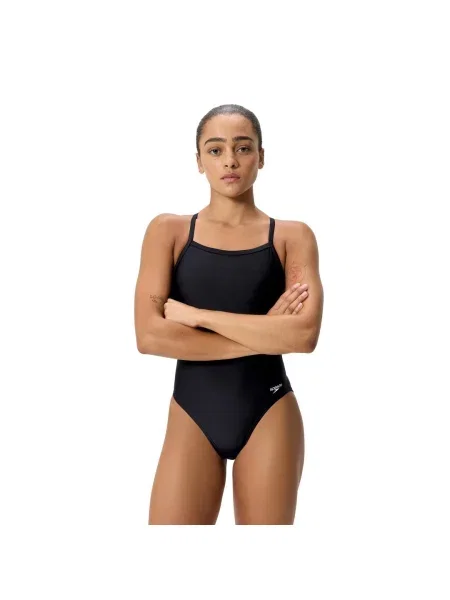 Strój kąpielowy Speedo Fl Sld Endurasoft Leaderbk czarny