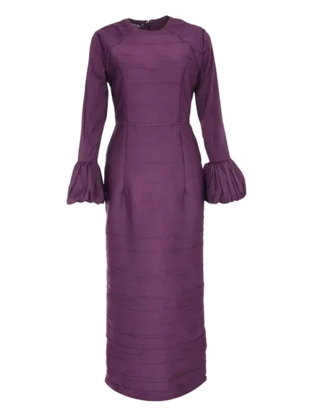 Maksi sukienka maxi Baruni garniturowa fioletowa