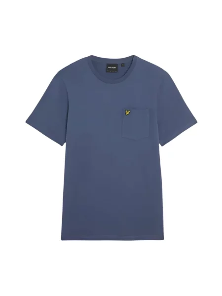 Koszulka Lyle & Scott z logo niebieska