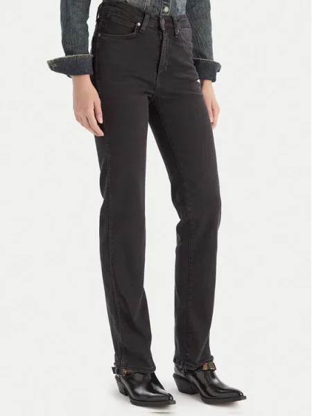 Wrangler Blugi Straight Fit negru