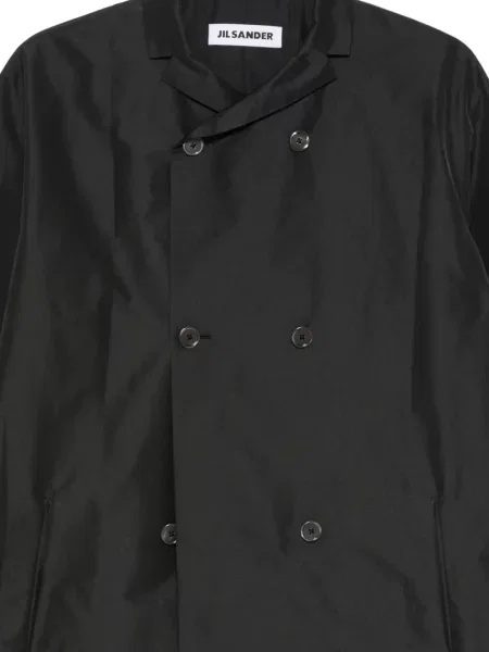 Двуредно палто Jil Sander черно