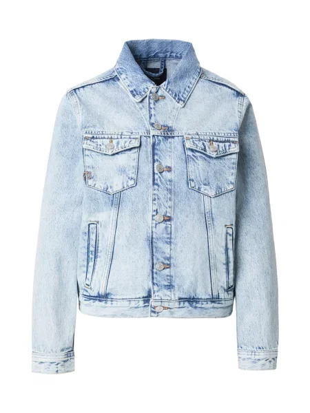 Pepe Jeans Geacă de primăvară-toamnă Crescent denim albastru