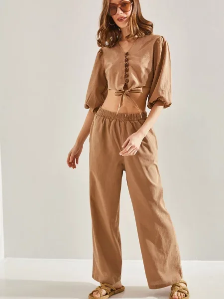 Vestă de costum Bianco Lucci de costum maro