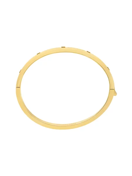 Michael Kors bransoletka mosiężna z cyrkonią żółta