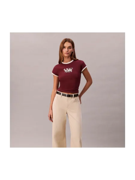 Calvin Klein Jeans Tričko biela