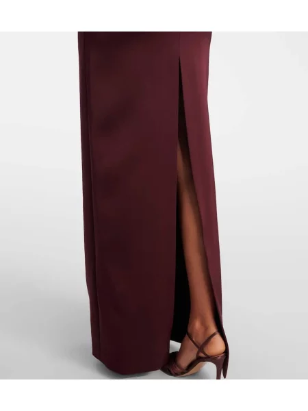 Rochie David Koma din satin bordo