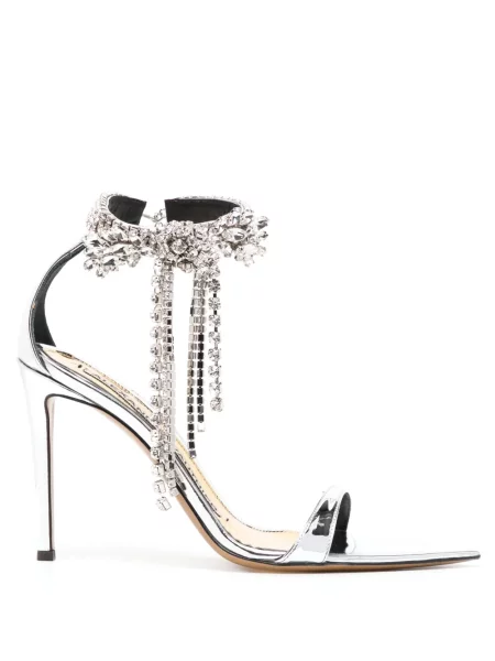 Pantofi cu toc Alexandre Vauthier de cristal argintiu