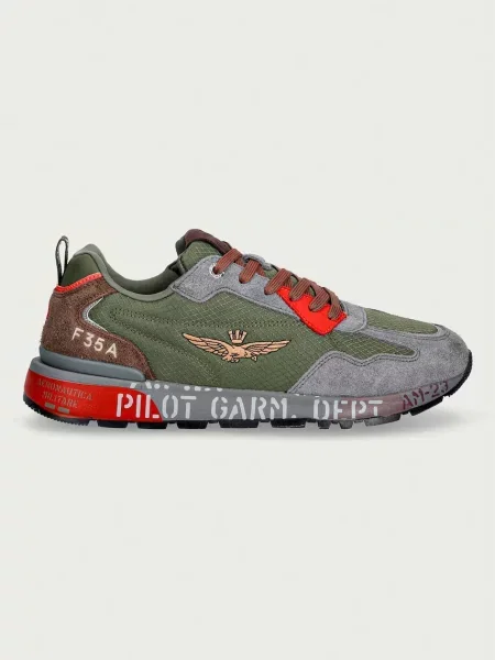Aeronautica Militare FURRY SNEAKERS sneakers pánske semišové sivá