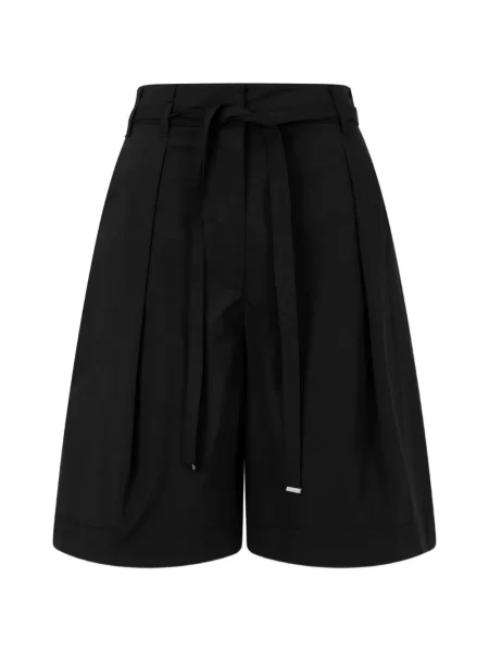 Cu centură pantaloni scurți Tomboy negru