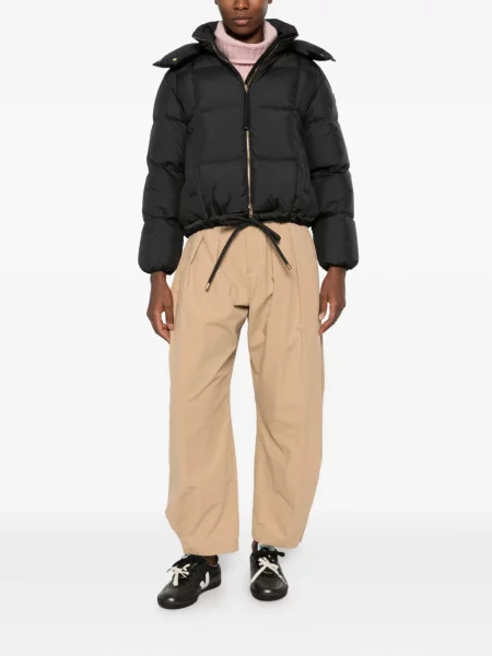Bunda Moncler s kapucí černá