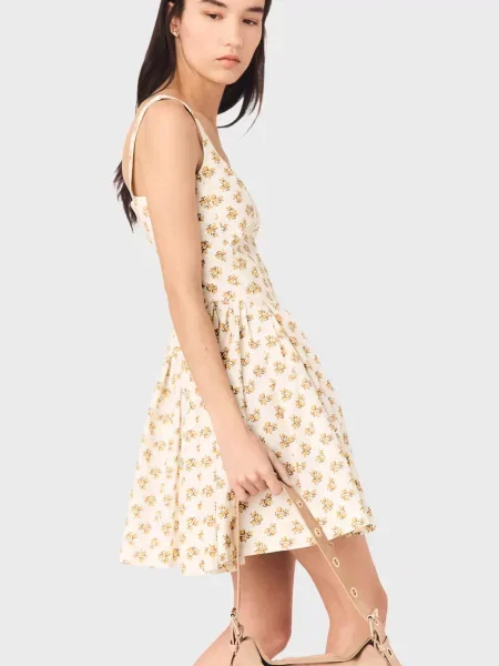 Квіткова сукня Maje з принтом жовта