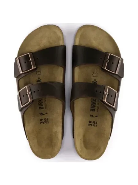 Klapki Birkenstock brązowe