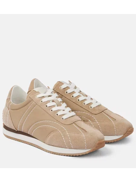 Велурени маратонки Toteme бежово