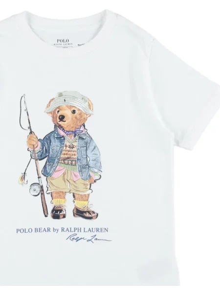 Koszulka polo dziecięca Polo Ralph Lauren biała